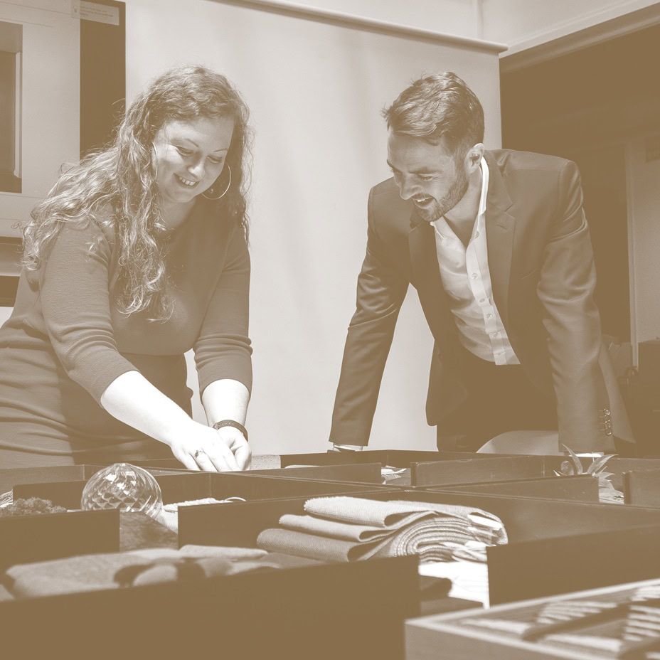 Charlie Caswell, London Principal and Patrycja Madecka, Senior Designer.